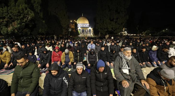 صلاة التراويح في الأقصى