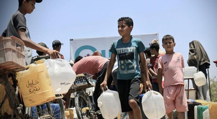 نقص مياه الشرب في غزة