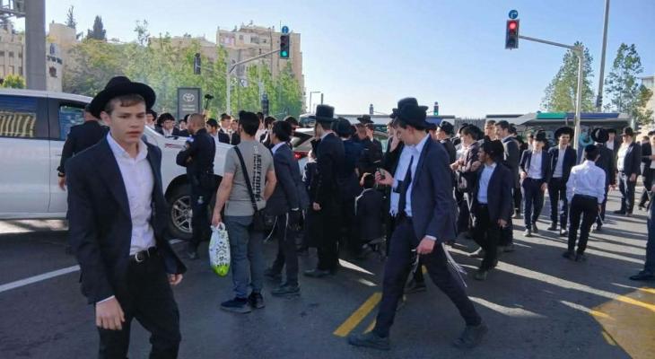 حريديم يتظاهرون في القدس ضد التجنيد
