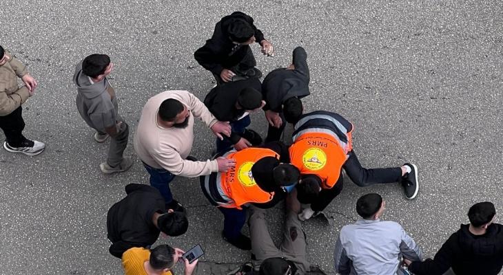 إصابة شابين في نابلس