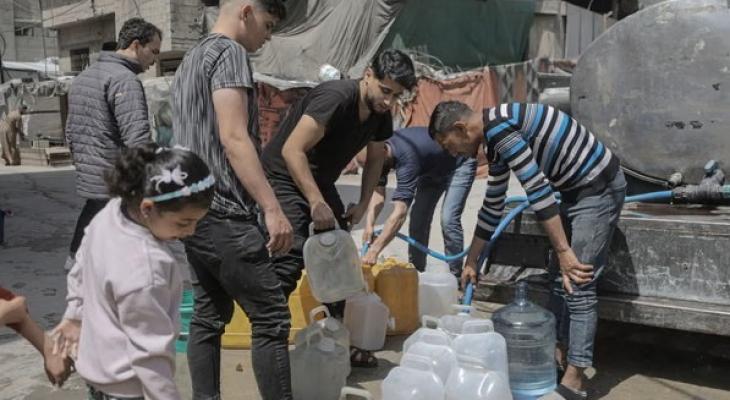 في غزة المياه
