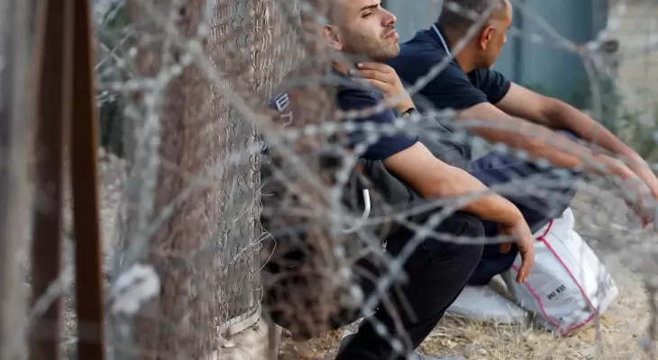 عمال فلسطينيون