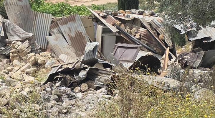 الاحتلال يهدم تجمع عرب الخولي شرق قلقيلية