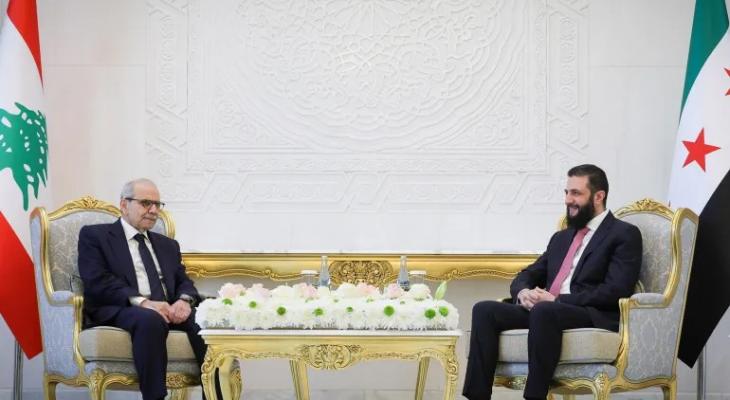 أحمد الشرع و نواف سلام