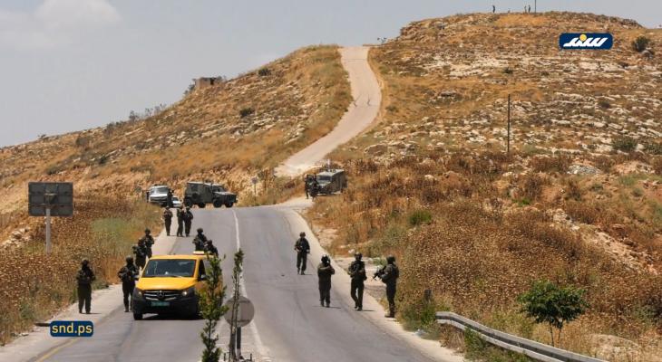الاحتلال يقمع فعالية رافضة لتغول المستوطنين في طاروسا جنوب الخليل.jpg