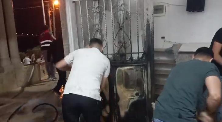 حرق مسجد برقا