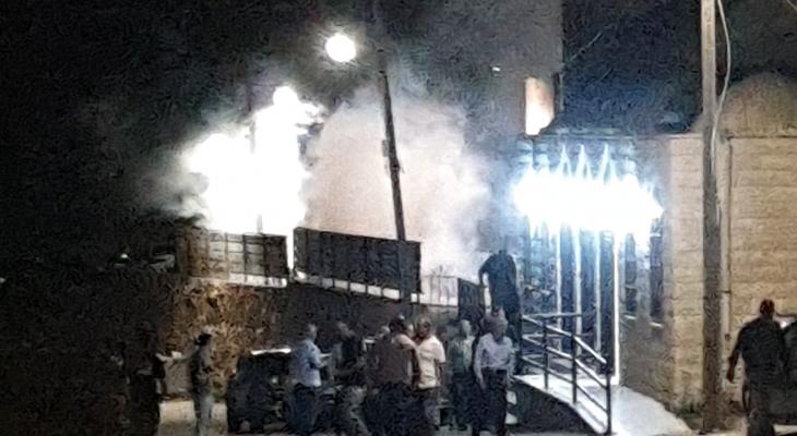 هجوم بقنابل الغاز في عنزا