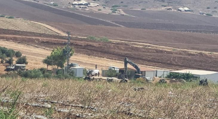 جرافات الاحتلال في الأغوار الشمالية