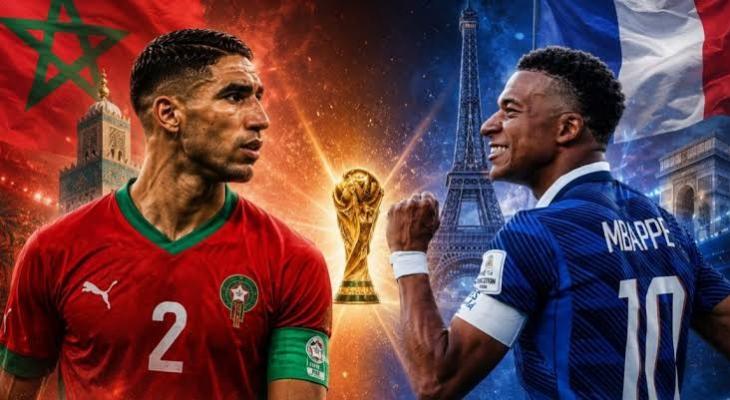 الذكاء الاصطناعي يتوقع نتيجة مباراة المغرب وفرنسا