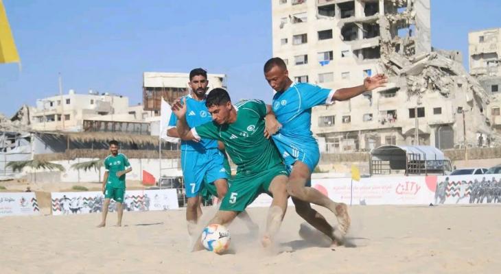 الصداقة ونماء إلى نهائي البطولة الشاطئية بغزة