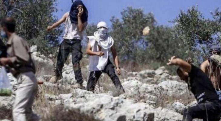 الاعتداء على شاب فلسطيني قرب رام الله.jpg
