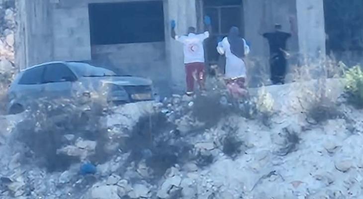 موقع المجزرة في حرش السعادة بجنين