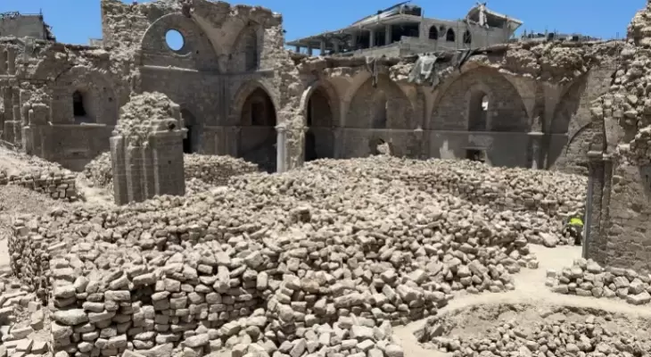 آثار غزة المدمرة