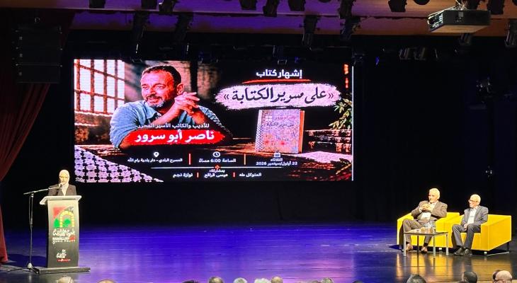 كتاب على سرير الكتابة