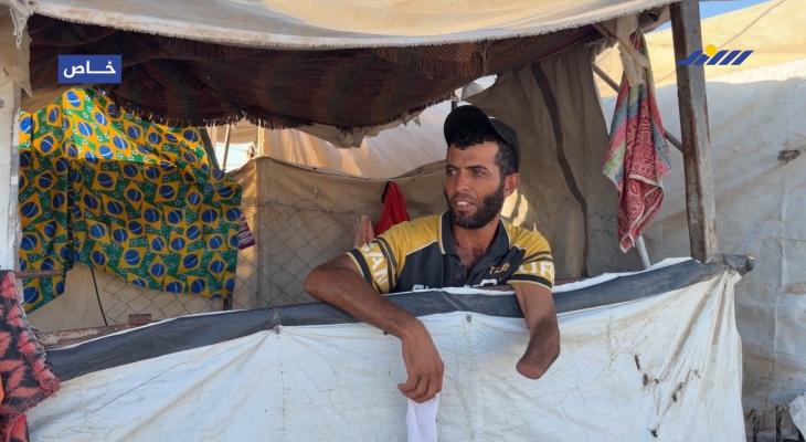 يدٌ واحدة لم تمنع جهاد المبحوح من مواصلة مِهنته وإعالة عائلته في غزة