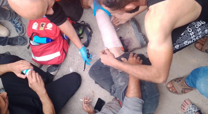إصابة مواطن باعتداء جنود الاحتلال