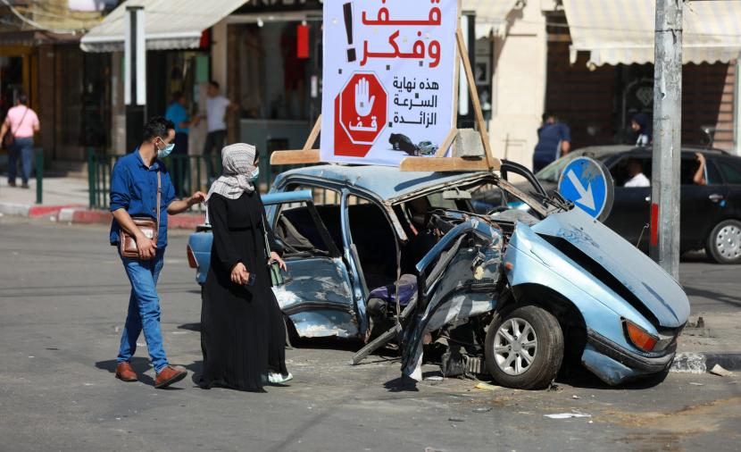 انخفاض عدد الوفيات الناتجة عن حوادث السير  بالضفة