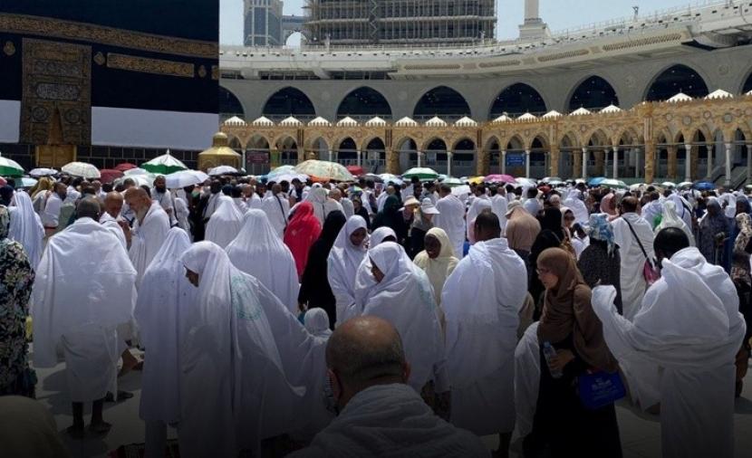 ترميز لوني لأعمدة المسجد الحرام للتسهيل على الحجاج