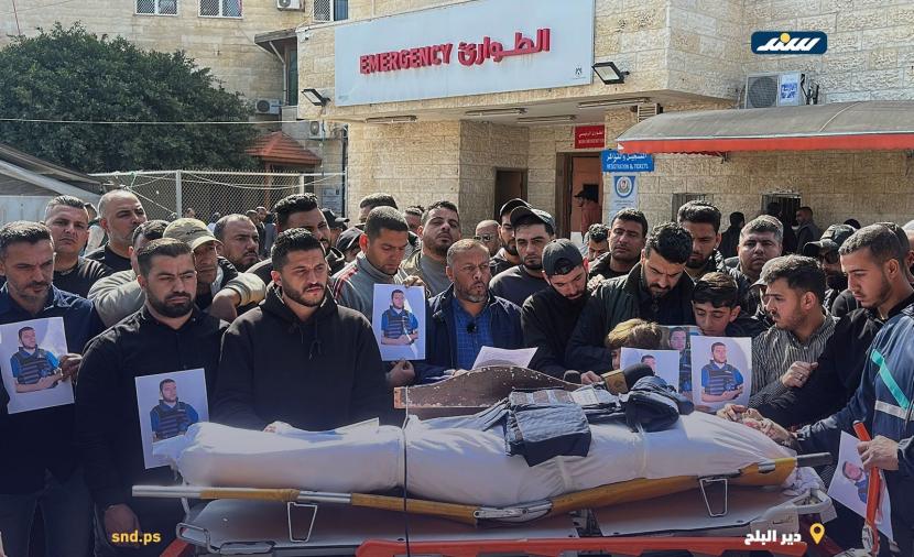 دير البلح تشيّع الشهيد الصحفي محمد وشاح