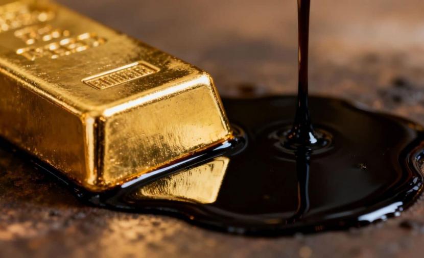 هبوط حاد في أسعار النفط وارتفاع الذهب