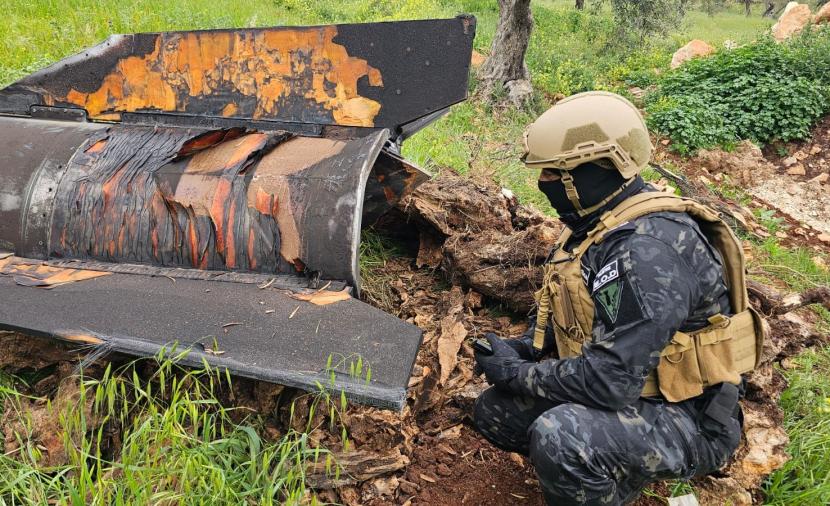 الشرطة الفلسطينية تتعامل مع 418 شظية بالضفة