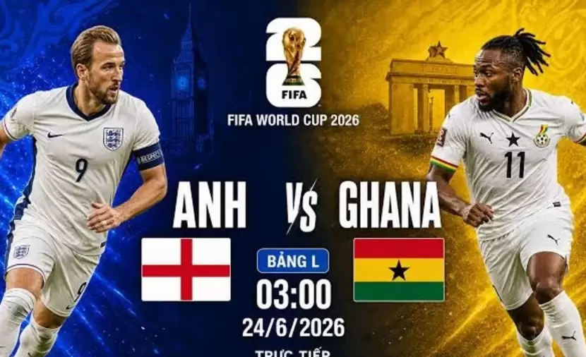 بث مباشر إنجلترا ضد غانا في كأس العالم 2026