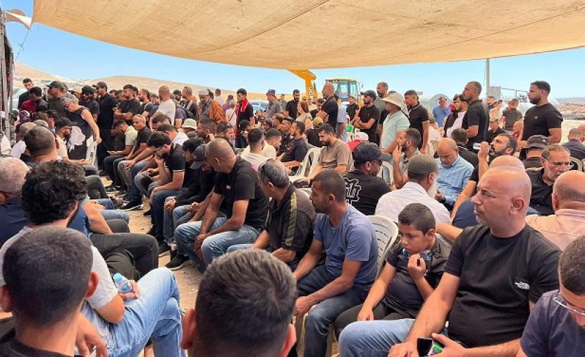 يوم تضامن مع أهالي تل عراد ضد التهجير بالنقب