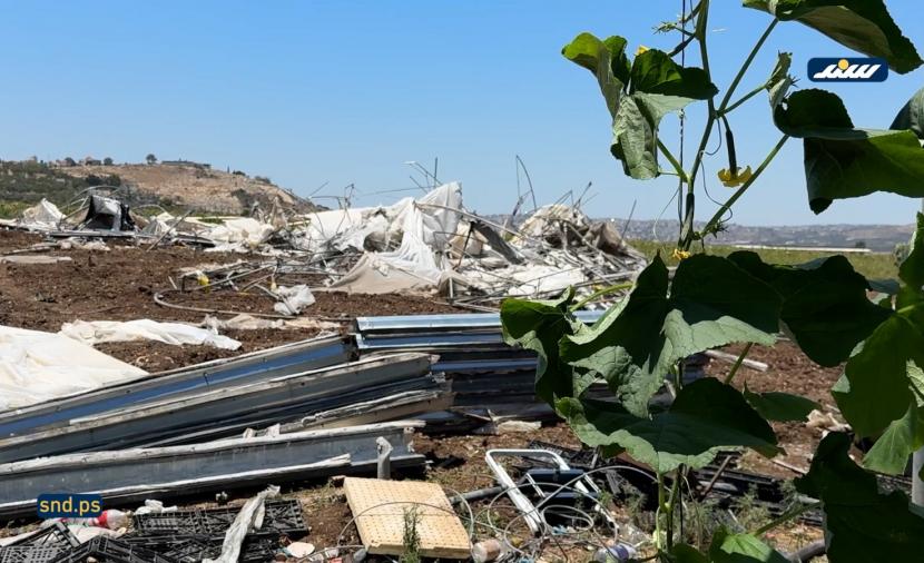 الهدم يقتلع مصدر رزق عائلة "الضمايرة" جنوب جنين