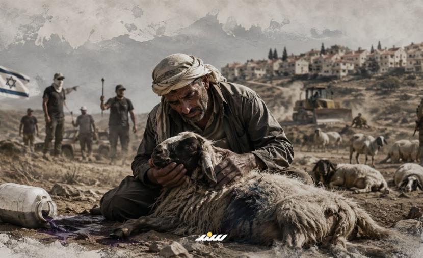 السطو على المواشي.. حرب غير معلنة عنوانها تهجير الرعاة الفلسطينيين بالضفة