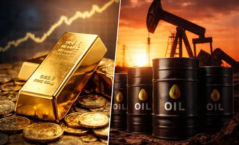 النفط يتراجع بأكثر من دولار والذهب يصعد