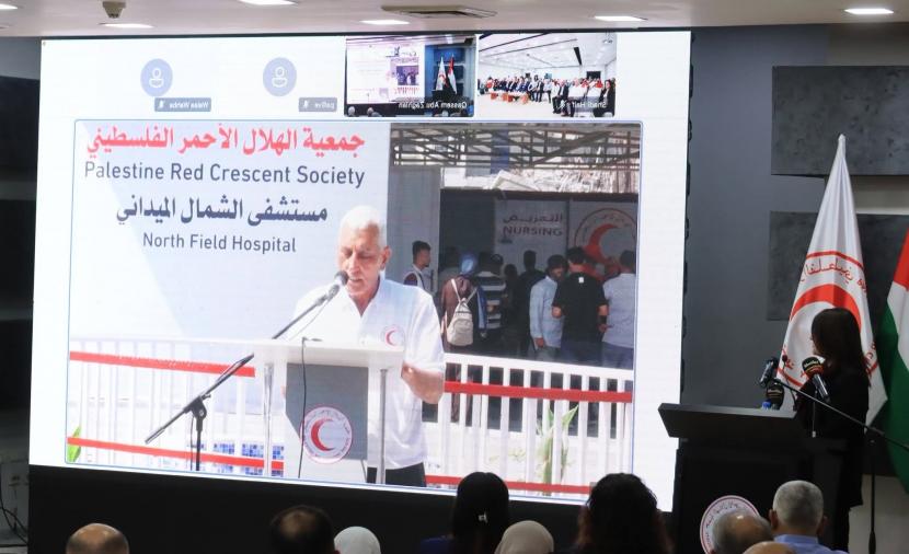 الهلال الأحمر يفتتح مستشفى الشمال في غزة