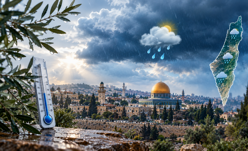 الطقس: فلسطين تتأثر بكتلة هوائية باردة نسبيا