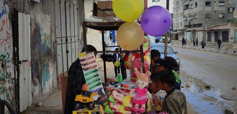 رغم الألم والدمار.. أطفال غزة يحتفلون بعيد الفطر