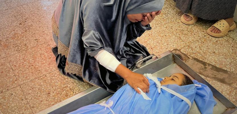 وداع وتشييع الطفلة تالا أبو مطر  وسط قطاع غزة