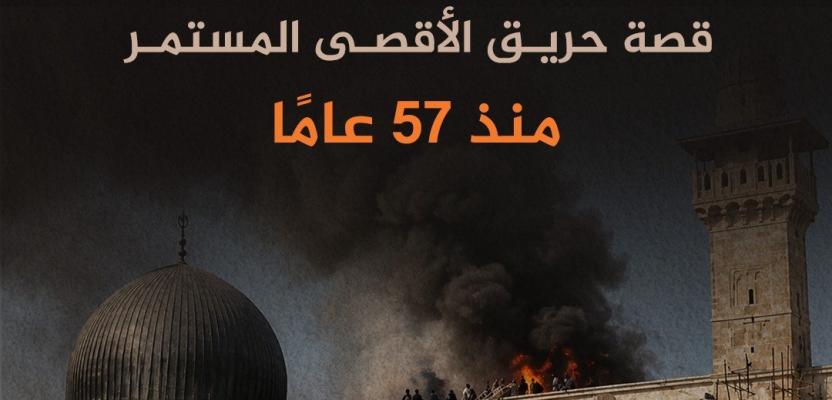 ألسنة اللهب التي لم تنطفئ.. قصة حريق الأقصى المستمر منذ 57 عاما