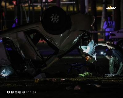 شرطة الاحتلال تتفقد موقع عملية تل أبيب (2).jpg