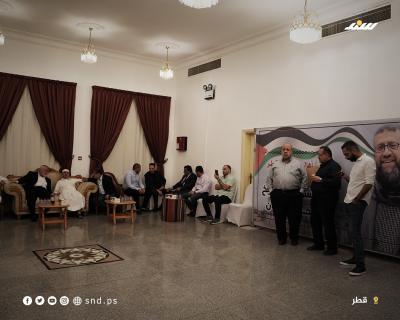 مجلس عزاء للأسير الشهيد خضر عدنان في قطر (5).jpg