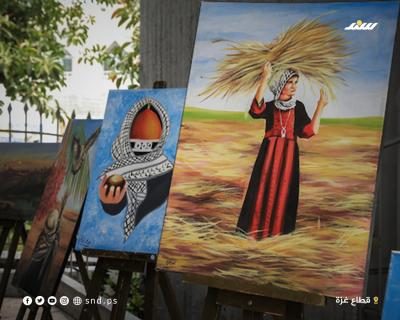 حكاية لاجىء.. معرض فني يطرح قضية اللاجئين الفلسطينيين (4).jpg