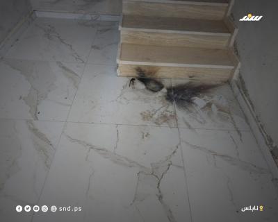 منزل عائلة صباح في عوريف الذي اقتحمته قوات الاحتلال.jpg