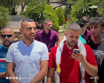الأطر الطلابية بجامعة بيرزيت تنظم سلسلة بشرية إسنادا للأسير وليد دقة (2).jpg