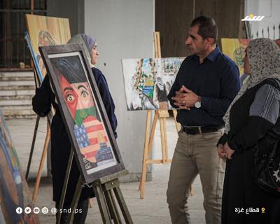 حكاية لاجىء.. معرض فني يطرح قضية اللاجئين الفلسطينيين (3).jpg