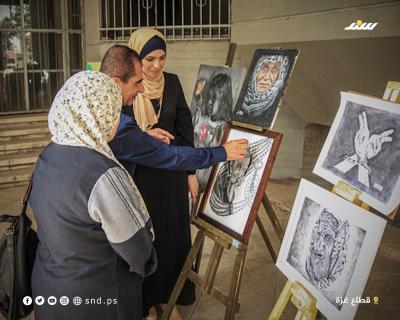 حكاية لاجىء.. معرض فني يطرح قضية اللاجئين الفلسطينيين.jpg