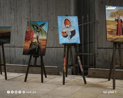 حكاية لاجىء.. معرض فني يطرح قضية اللاجئين الفلسطينيين (7).jpg