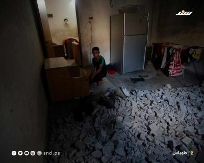 دمار في ممتلكات المواطنين في قرية طمون نتيجة اقتحام قوات الاحتلال4.jpg