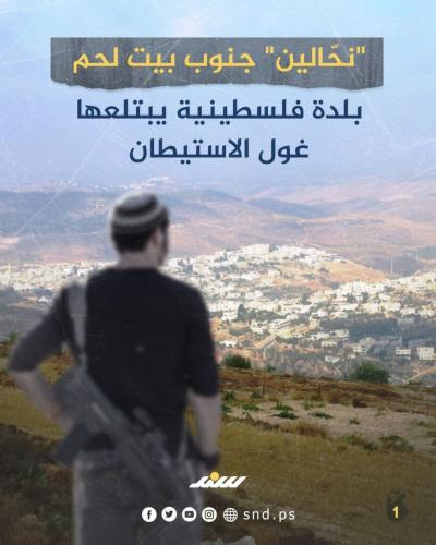 نحالين جنوب بيت لحم بلدة فلسطينية يبتلعها غول الاستيطان 1.jpg