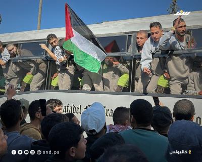 وصول عشرات الأسرى المحررين على مستشفى الأوروربي في خانيونس جنوب قطاع غزة 3.jpg