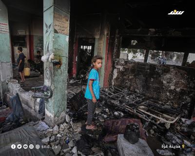 دمار هائل خلفه قصف الاحتلال لمدرسة فهمي الجرجاوي التي تأوي النازحين بمدينة غزة 15.jpg