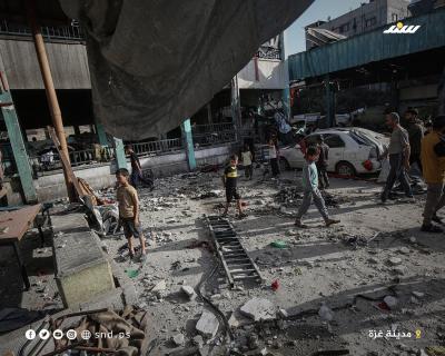 دمار هائل خلفه قصف الاحتلال لمدرسة فهمي الجرجاوي التي تأوي النازحين بمدينة غزة 9.jpg