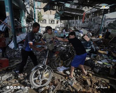 دمار هائل خلفه قصف الاحتلال لمدرسة فهمي الجرجاوي التي تأوي النازحين بمدينة غزة 13.jpg