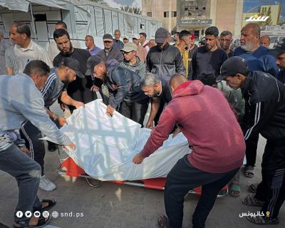 وداع وتشييع شهداء ارتقوا في خانيونس من مستشفى ناصر جنوب قطاع غزة 6.jpg